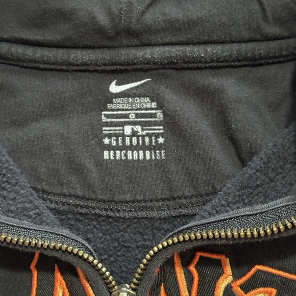 Nike San Francisco Giants Hoodie Womens Large MLB Baseball Full Zip Jacket - Picture 3 of 7